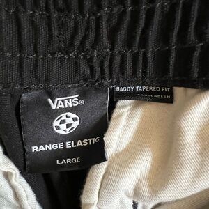 Vans Black Canvas Elastic Waist Cargo Unisex Size LG